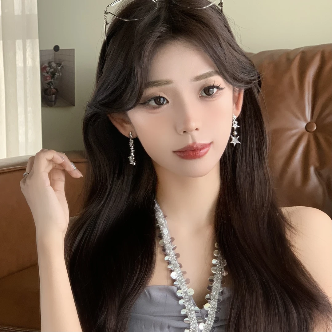 FULL GIRLISH耳环02219轻奢星星长款耳钉耳饰