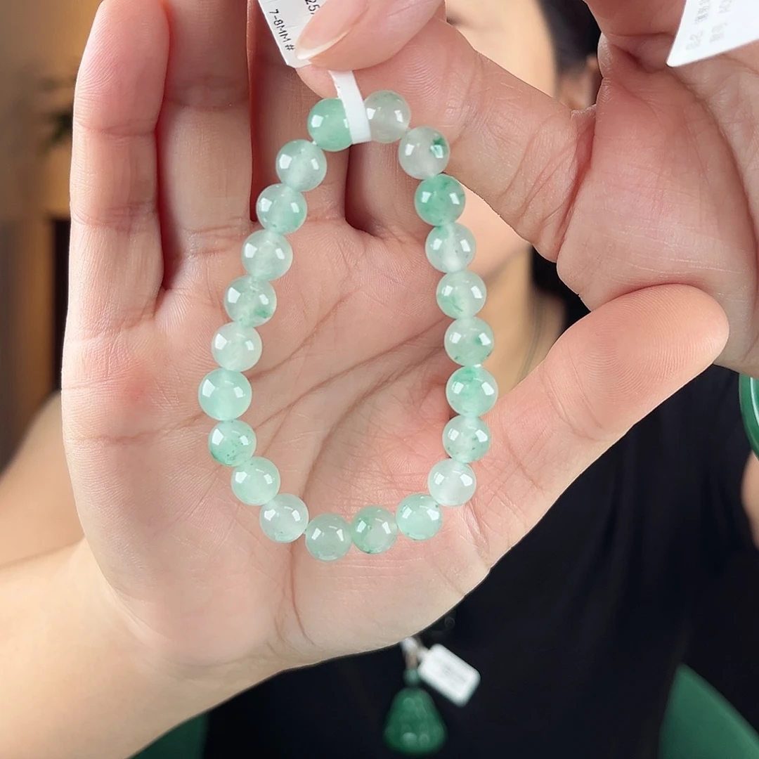 石英质玉（非洲翠）手串未镶嵌