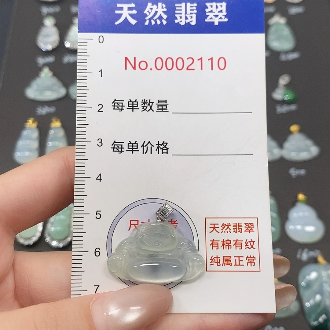 小***e翡翠18K金镶嵌颈饰