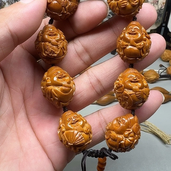 橄榄核手串/手链福利手串荷叶财神