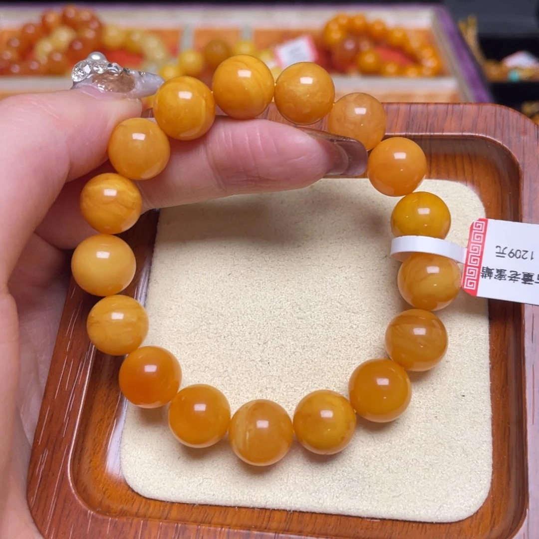 未镶嵌蜜蜡手链手串