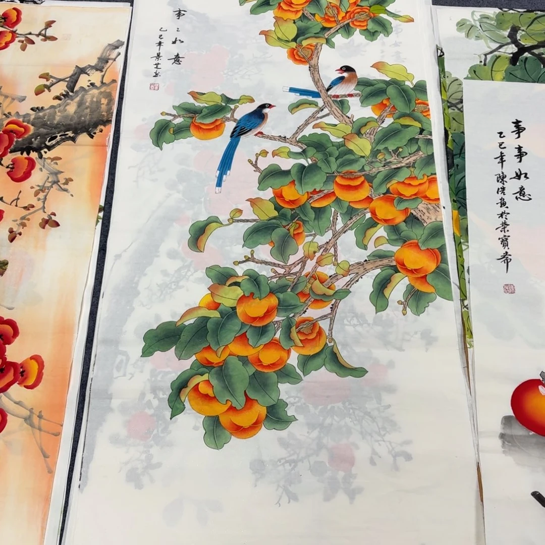 国画140×70工笔手绘画画画