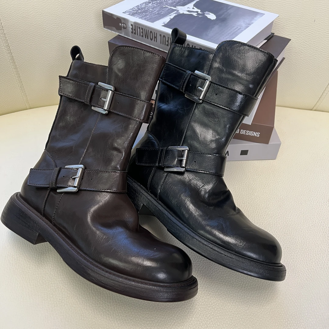 2025真皮韩版百搭靴子