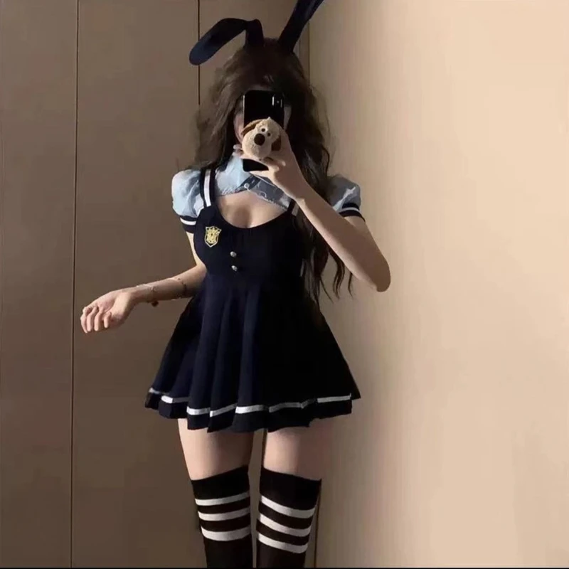 2025新款跨年成人情侣趣味服装制服内衣高级感约会战袍角色扮演女