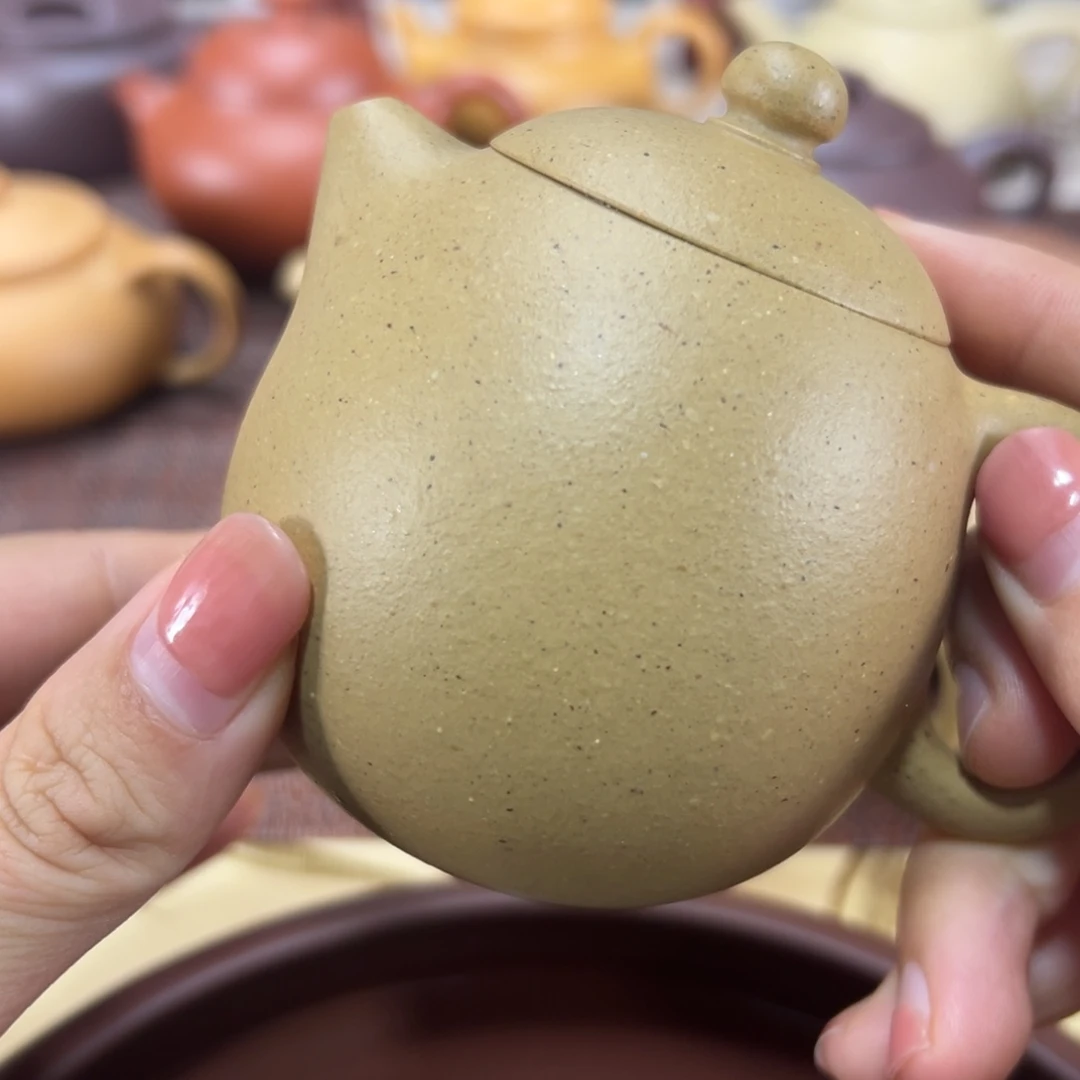 小***胖茶壶紫砂龙蛋微瑕