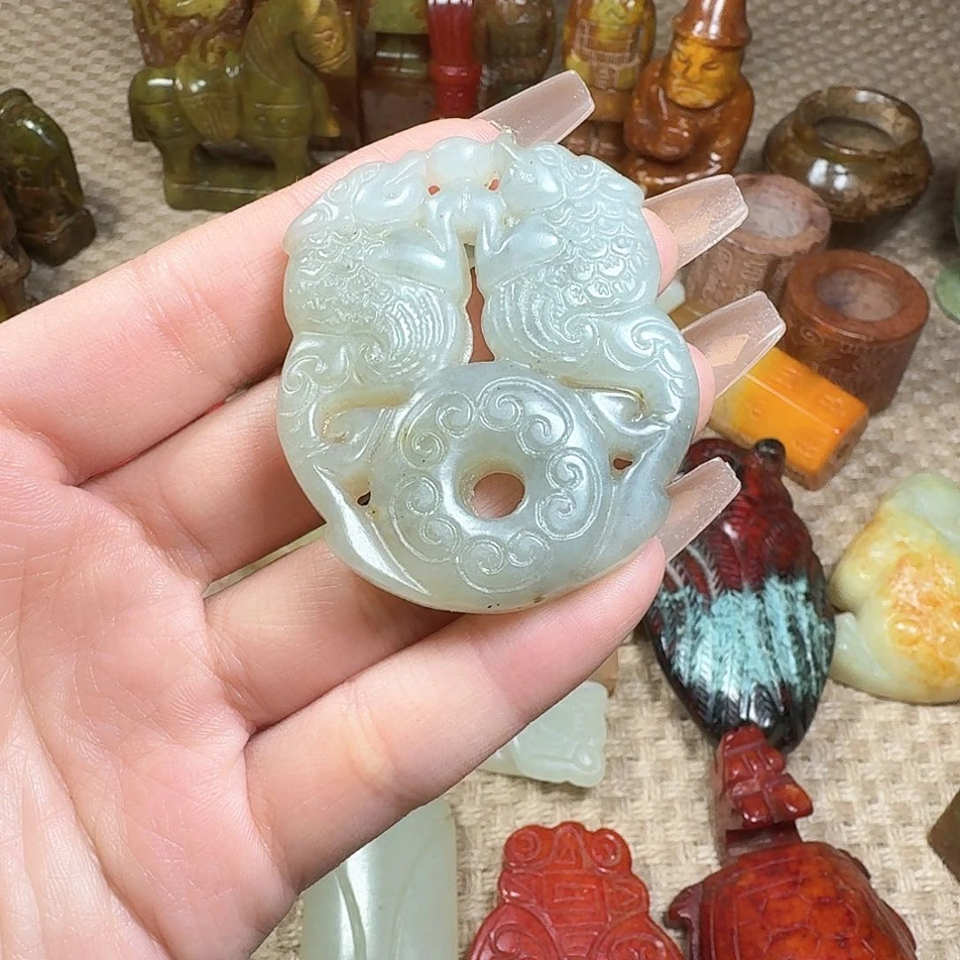 白玉菩提吊坠挂件