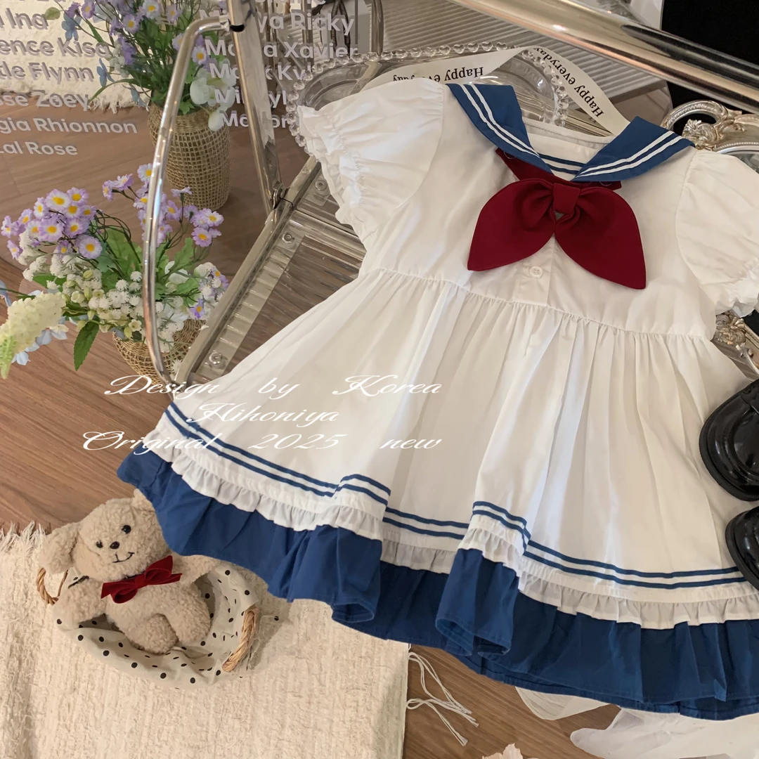 【水手服】二Hihoniya~2025年夏季欧若风儿童学院连衣裙