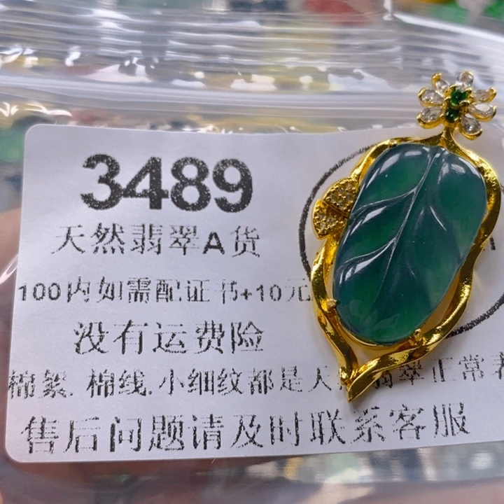 翡翠未镶嵌吊坠(不含链)