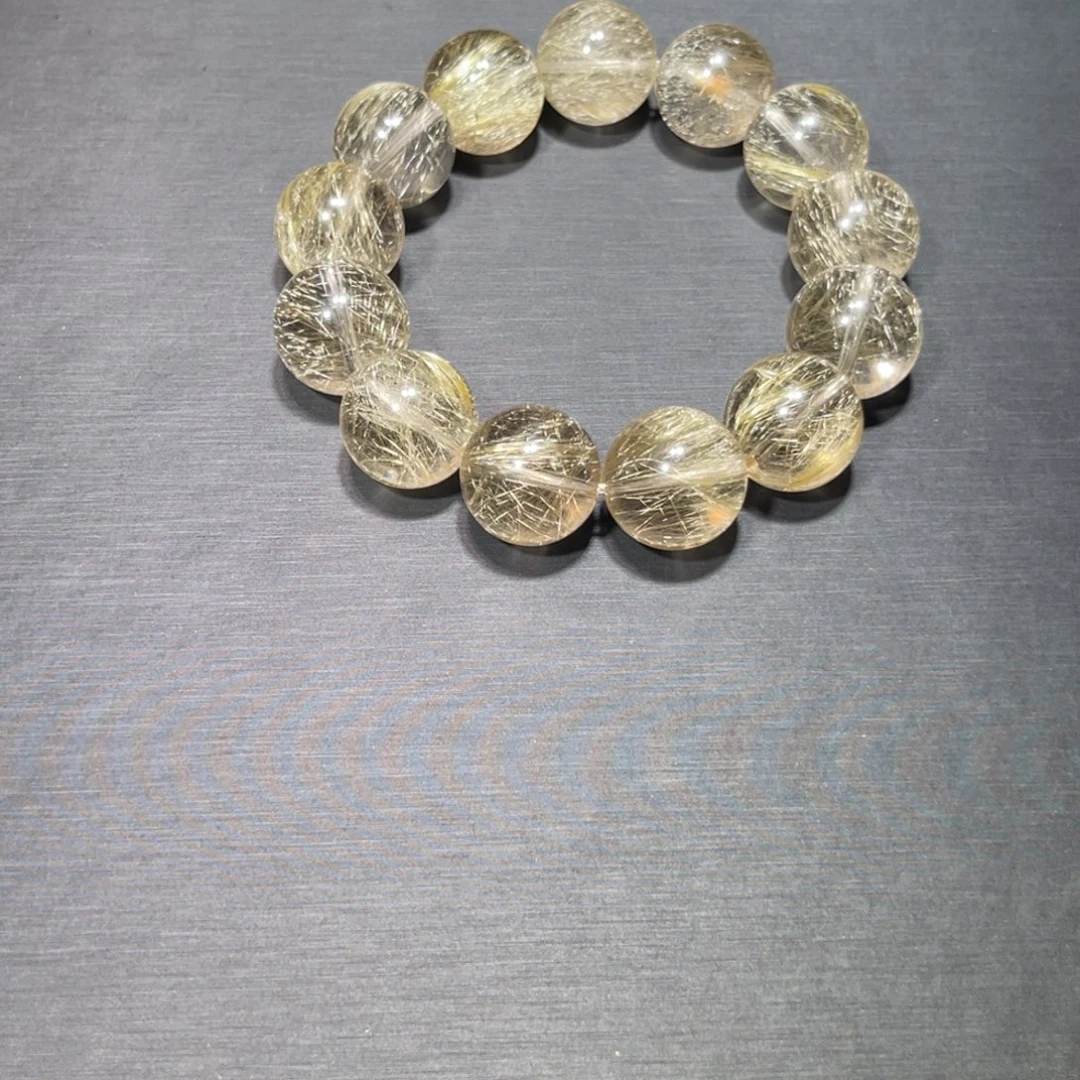 甜***甜水晶未镶嵌手链金钛晶