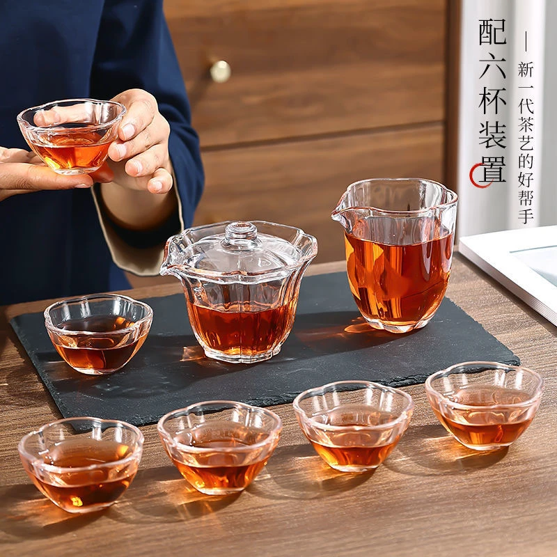 疆藏包邮】冰露梅花八件套茶具套装家用功夫茶杯茶具套装