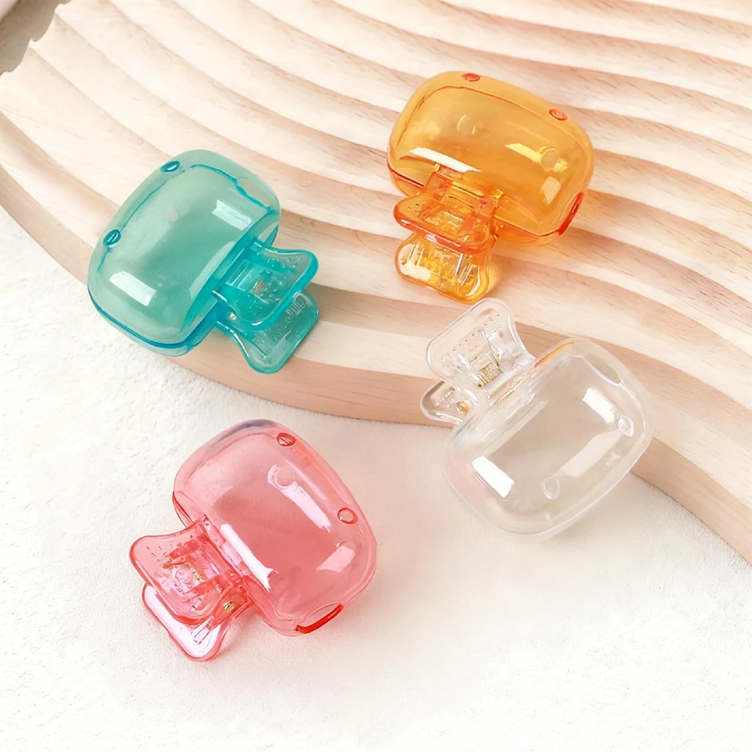 便携户外牙刷头保护套牙刷收纳夹便携旅行牙刷保护帽家用收纳盒