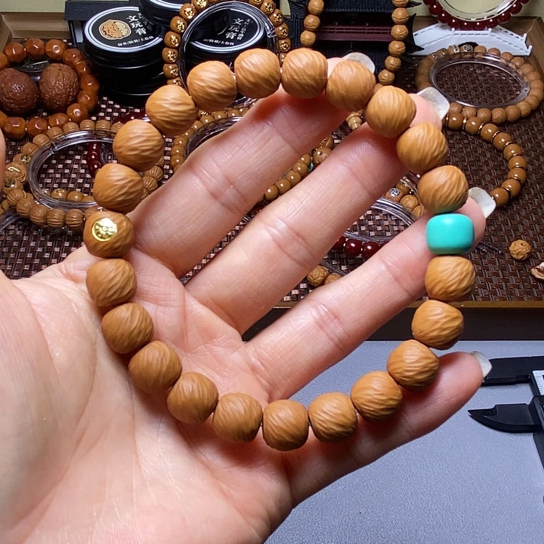 手串猴头核桃金标小云锦全品