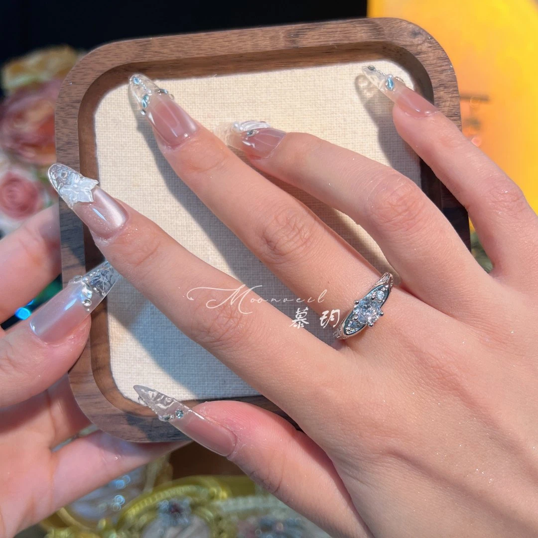 铜合金戒指 【0149】镀真金/夕阳古堡/高级感重工满镶设计师戒指