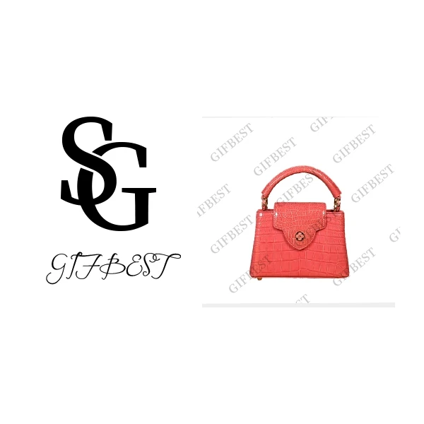 【尺寸：20*13*7】H-Liz鳄鱼皮经典绿色时尚高定手提单肩包X1142