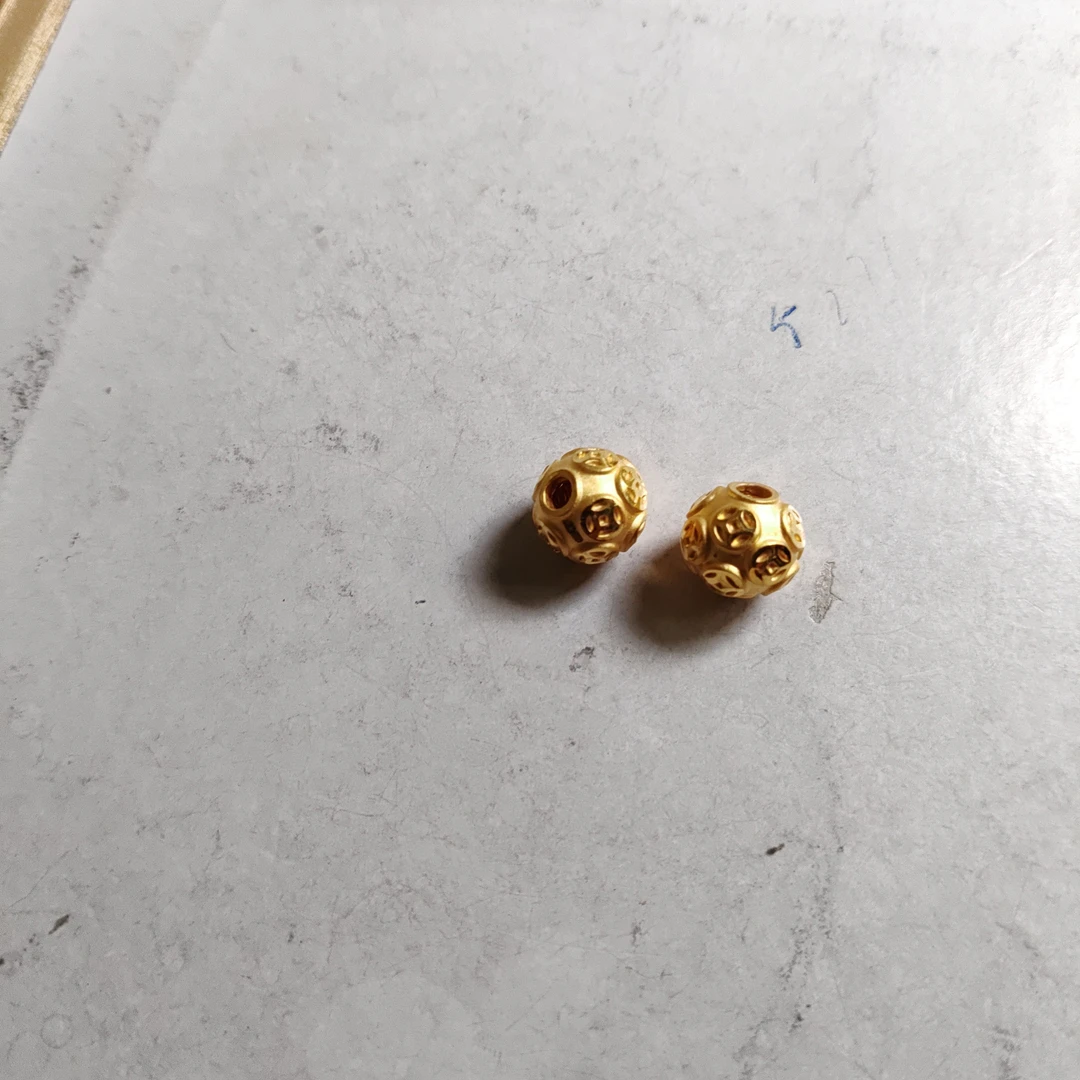 金元宝足金999貔貅珠子首饰