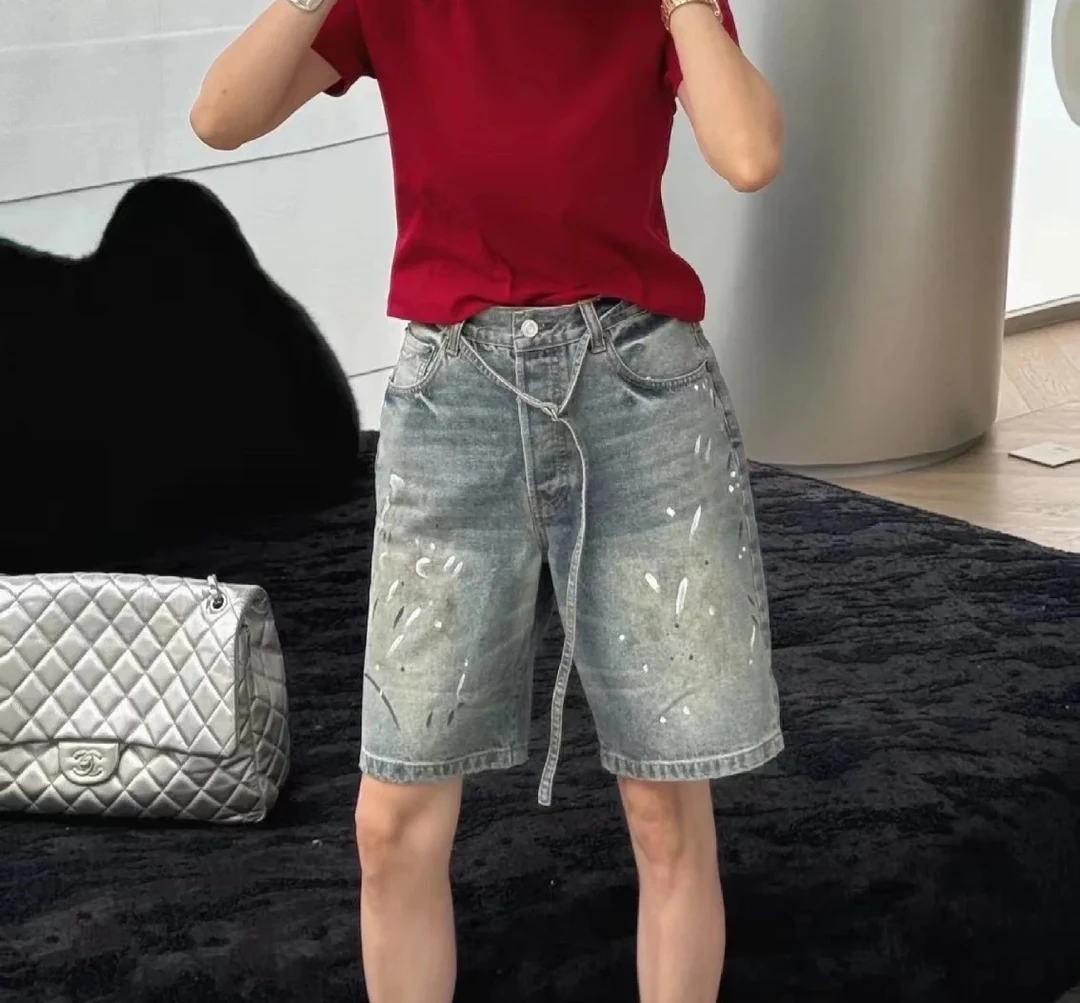 青年短裤休闲男时尚百搭五分裤牛仔裤45302