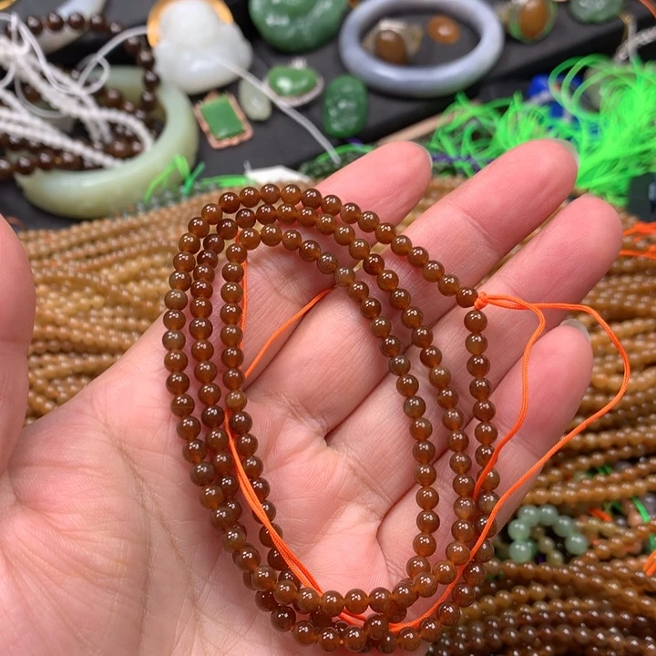 和田玉未镶嵌手链66