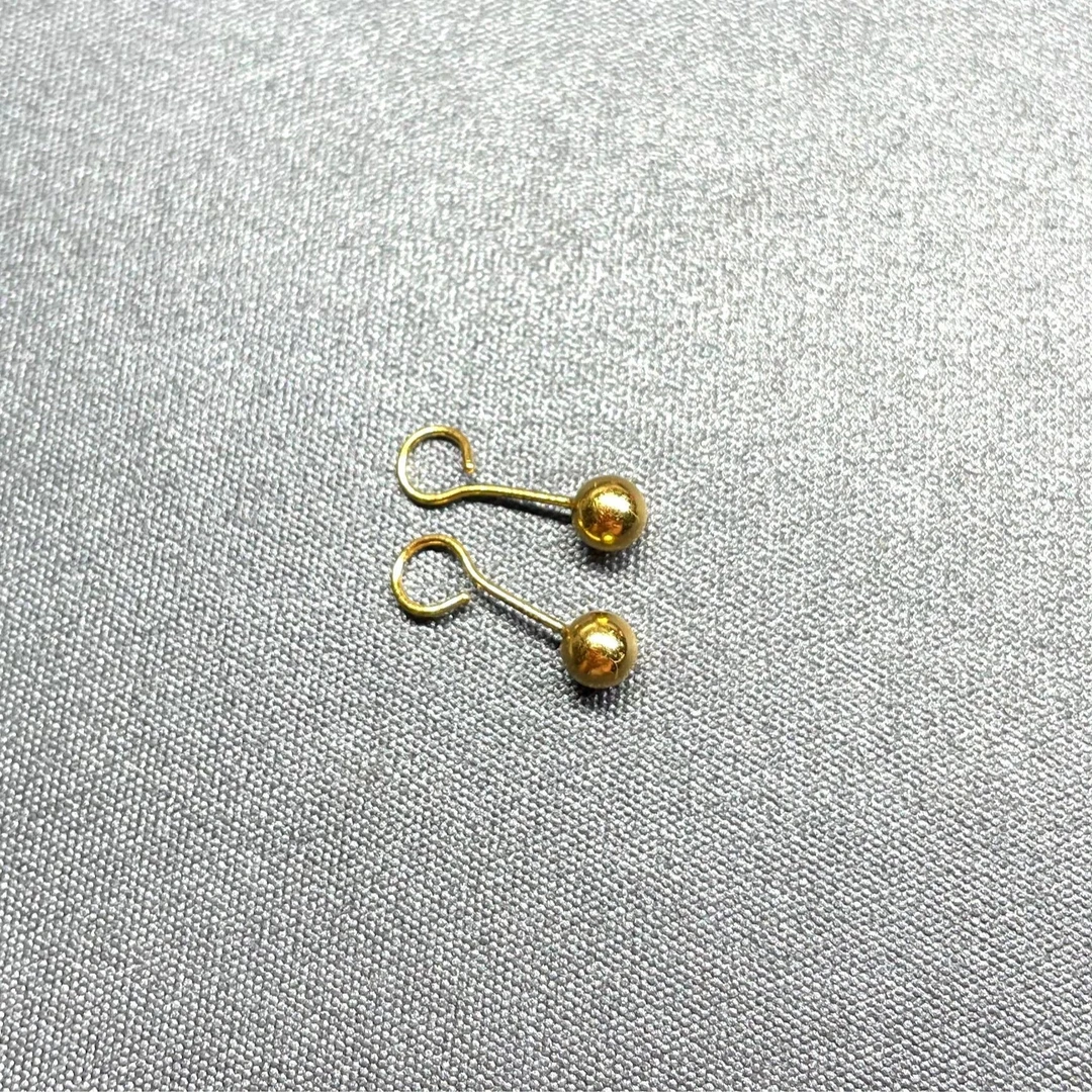 A(048）足金  简约亮面耳钉