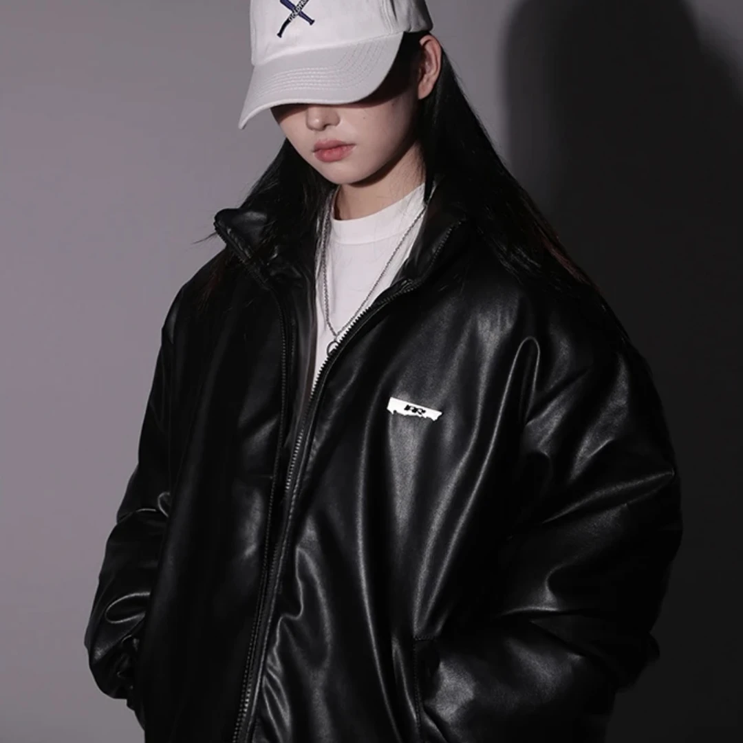 冬季蛋白皮棉服男女情侣重磅棉服-MY113