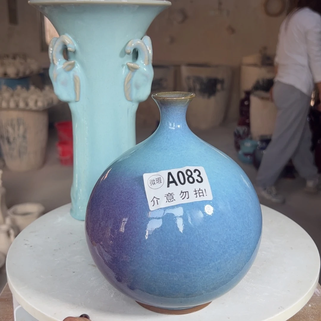 摆件郑家钧窑摆件微