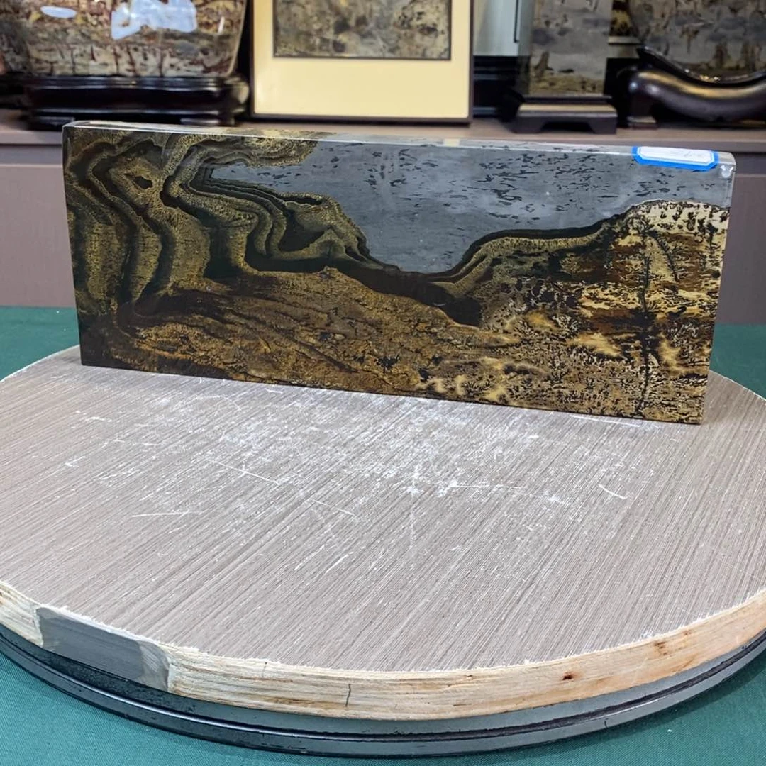 石材广西国画石草花石