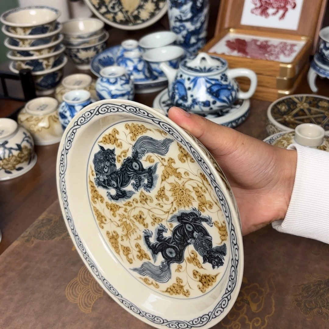 摆件景德镇手绘茶器