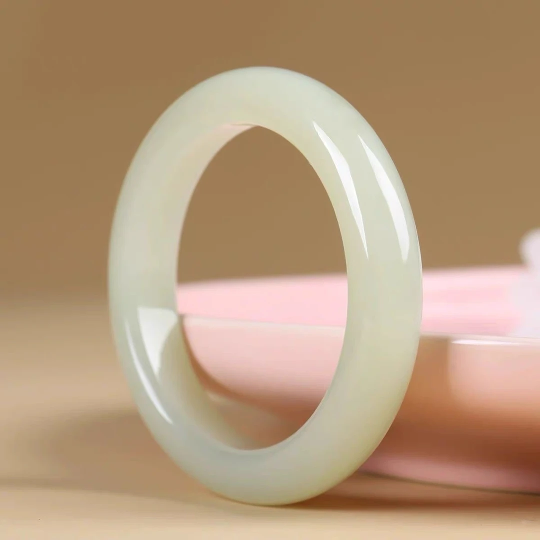 《门店爆款》纯天然新疆和田玉手镯 若羌黄口手镯 蜂蜜水手镯