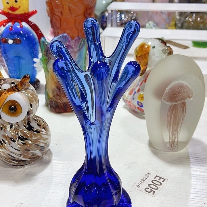 琉璃手工艺品琉璃花瓶高度20厘米6厘米