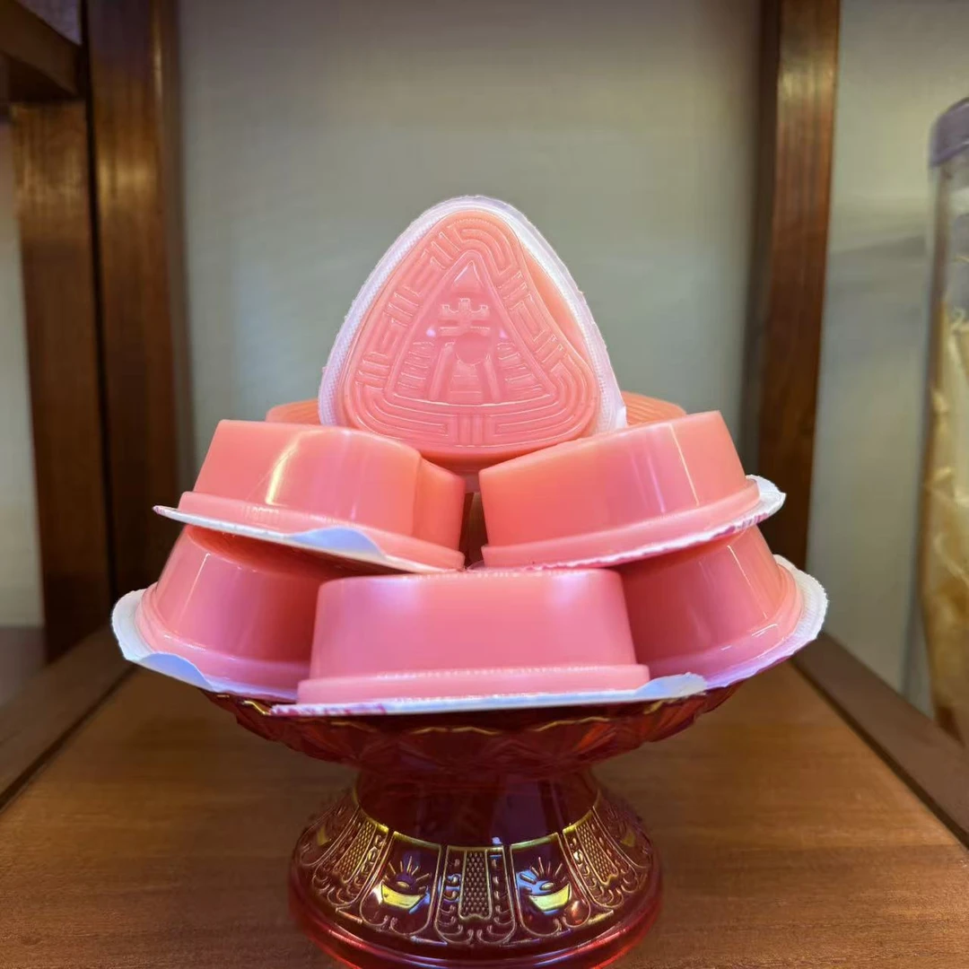 潮汕红桃粿布丁果冻
