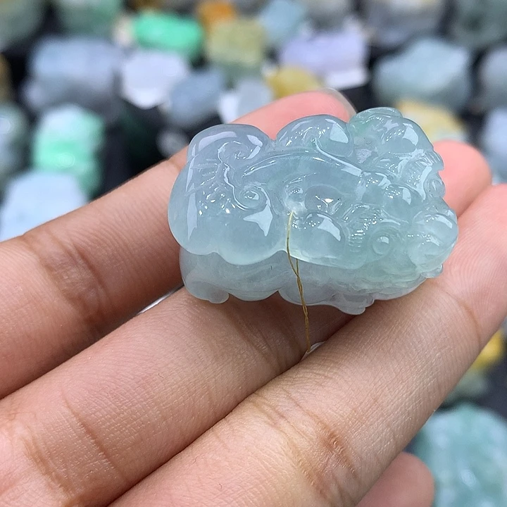 翡翠未镶嵌颈饰天然缅甸翡翠