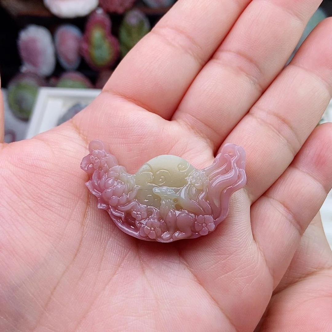 未镶嵌石英质玉（盐源）珠宝半成品