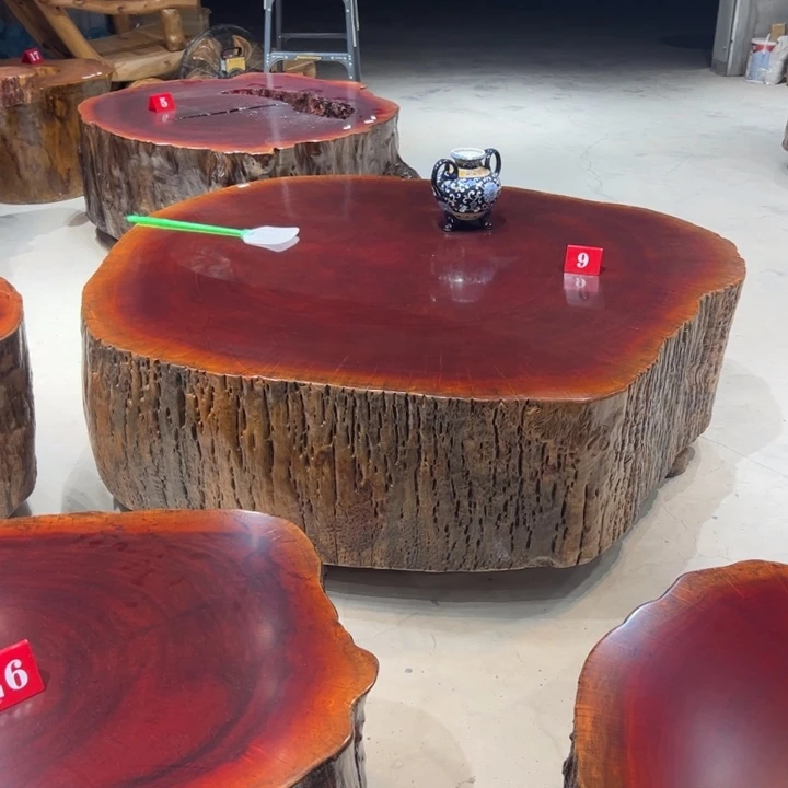 墨***生木原木树墩桌包邮