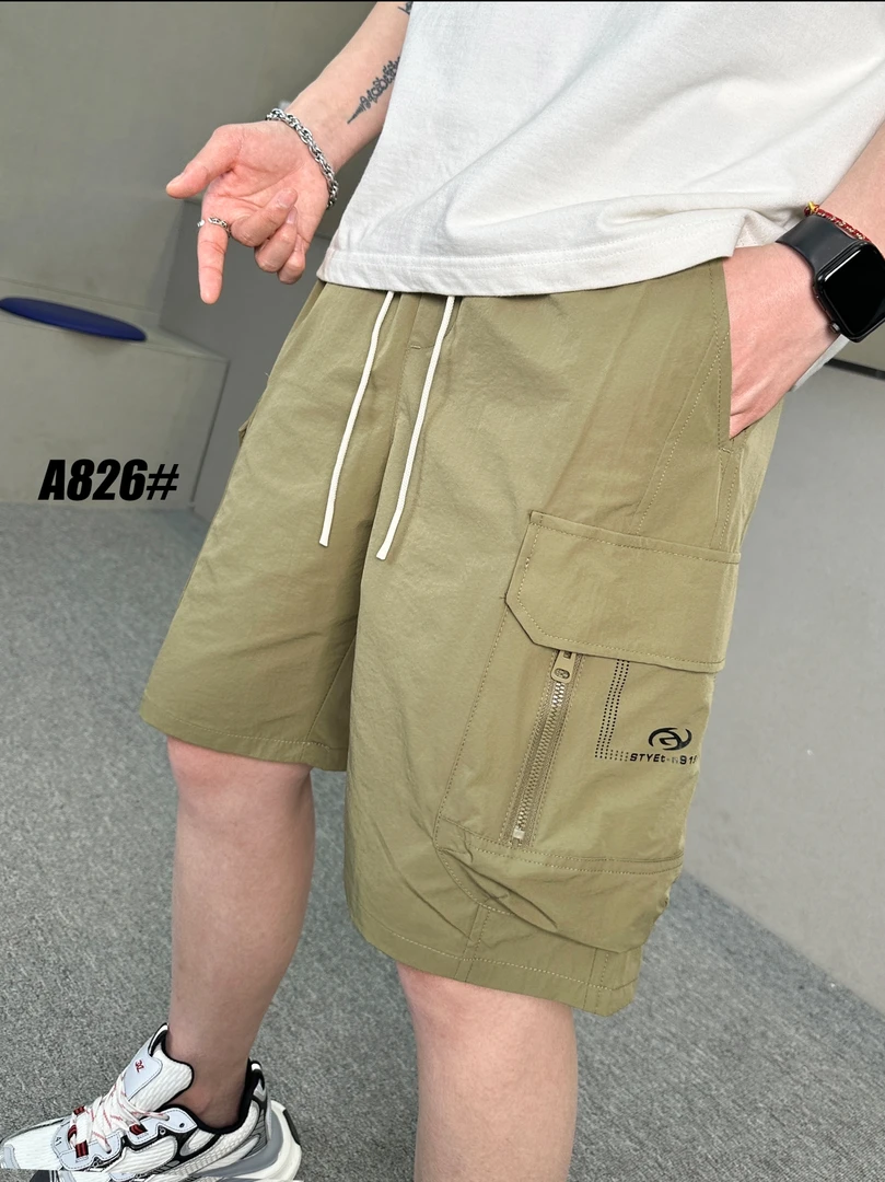 阿伟男装【夏季】男士时尚舒适百搭宽松潮流简约速干工装裤-A826