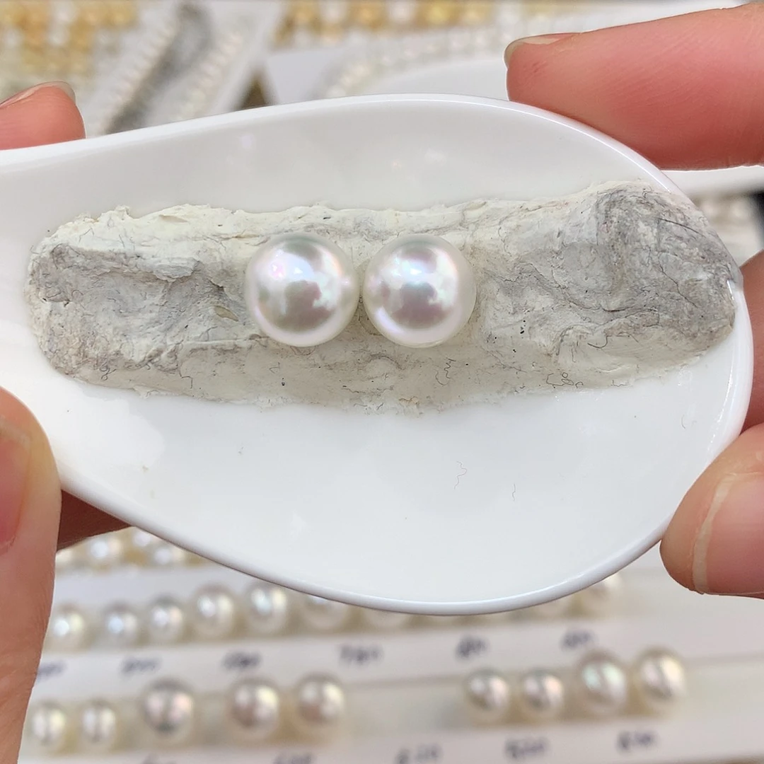 未镶嵌极光澳白9.6-9.7mm 998号海水珍珠