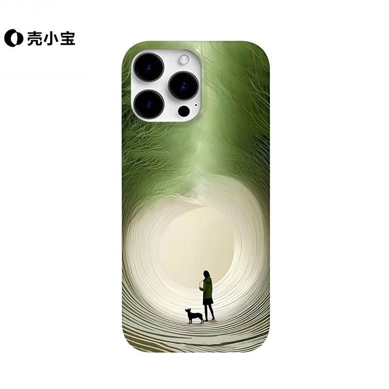 绿蔓隧道适用苹果16pro手机壳iphone15/14pro创意13pro个性12小众
