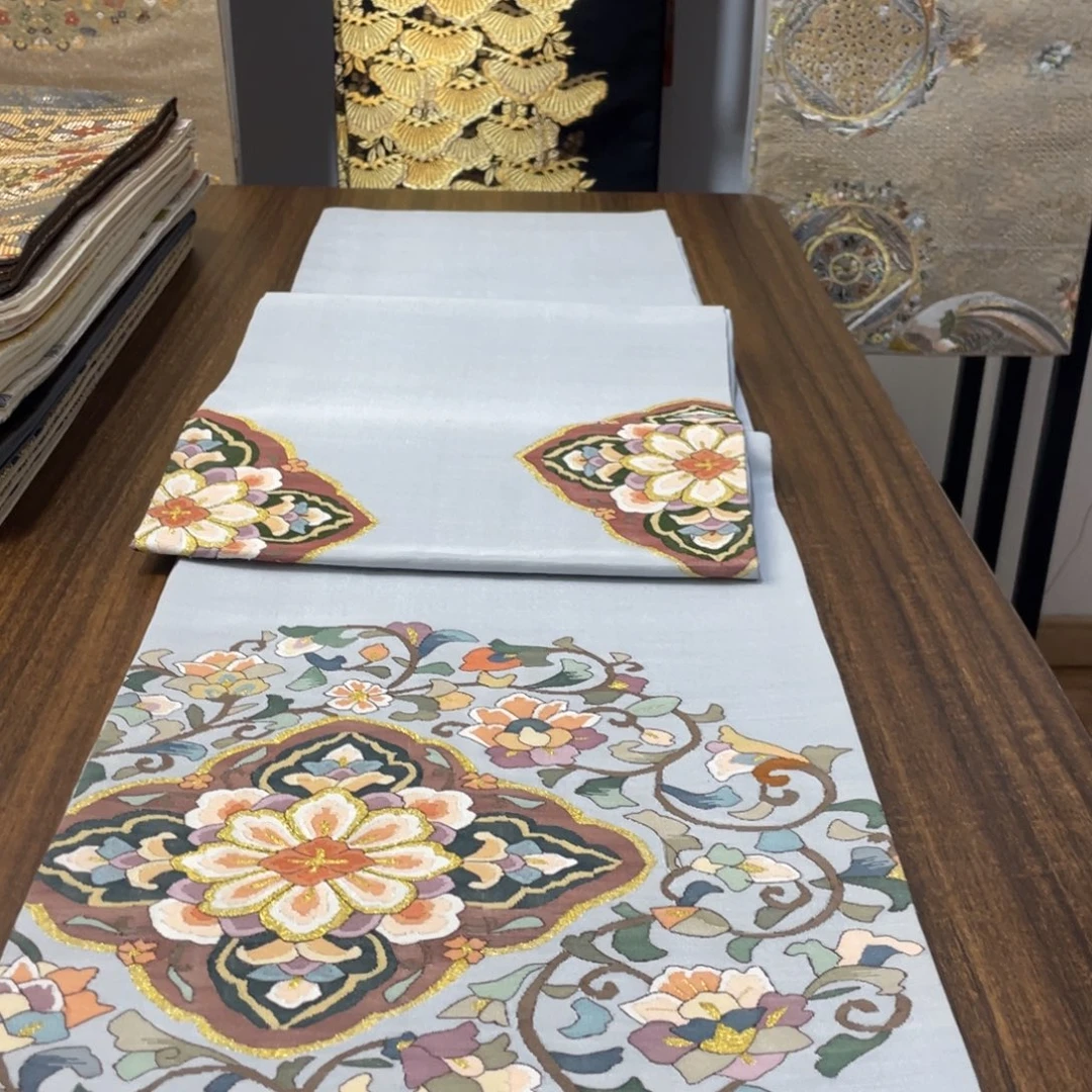 织绣22 唐锦西阵织桌旗