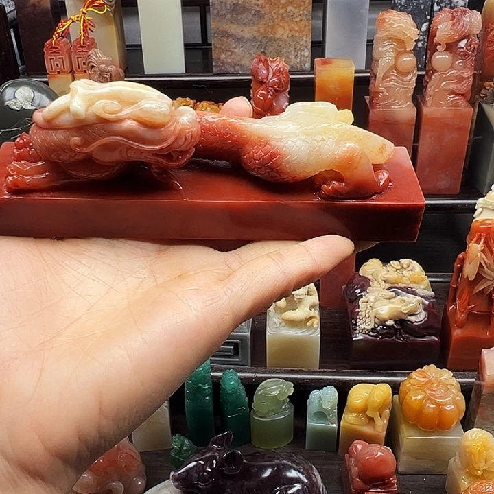 寿山石印石寿山石手工雕刻