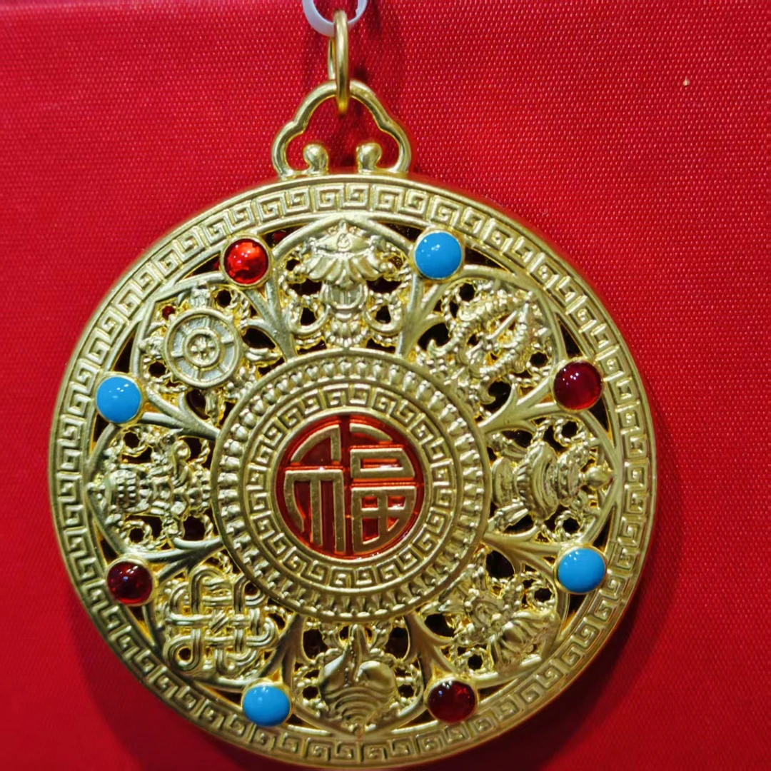 【夏夏专享】足金999饰品 八宝罗盘 GP 4.01