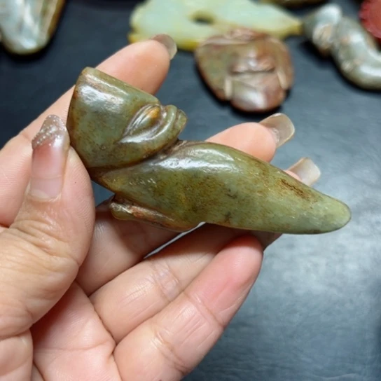 吊坠白玉菩提把件