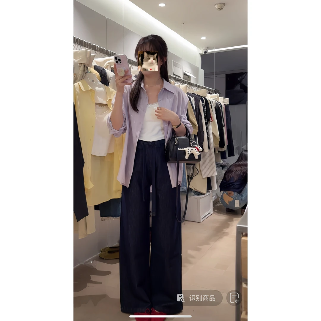 L-63675#EMONI#版型超好~好穿又好搭遮跨显瘦牛仔裤（福利）