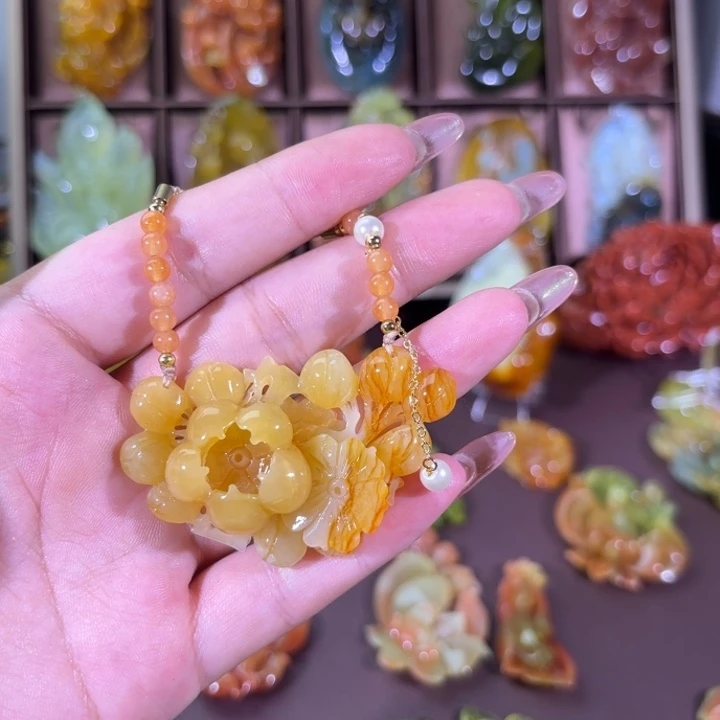 未镶嵌蛇纹石玉颈饰