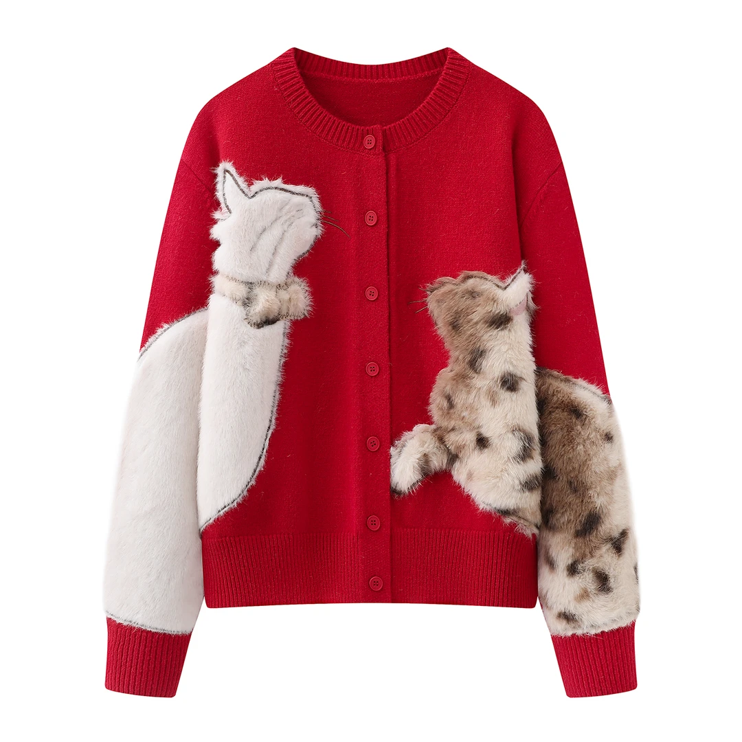 【【曲奇COOKY专属】秋冬款开衫新款休闲保暖针织毛衣软糯上衣