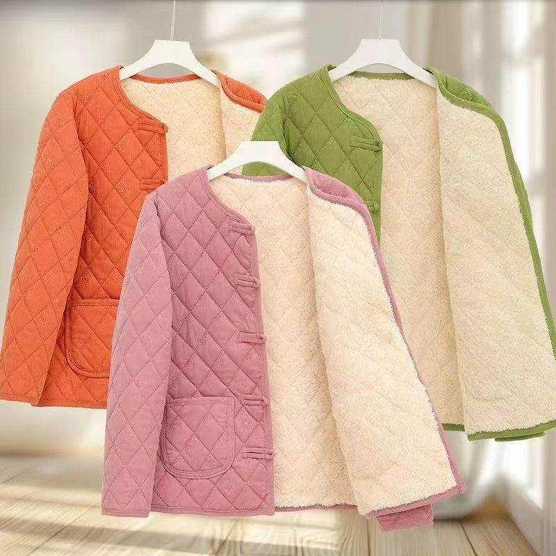 【新号福利】女士上衣保暖加厚女长袖短款女士德绒棉袄秋冬季棉服