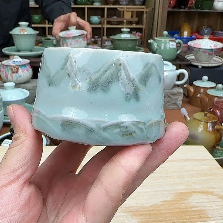 龙泉敬悦青瓷品茗杯微