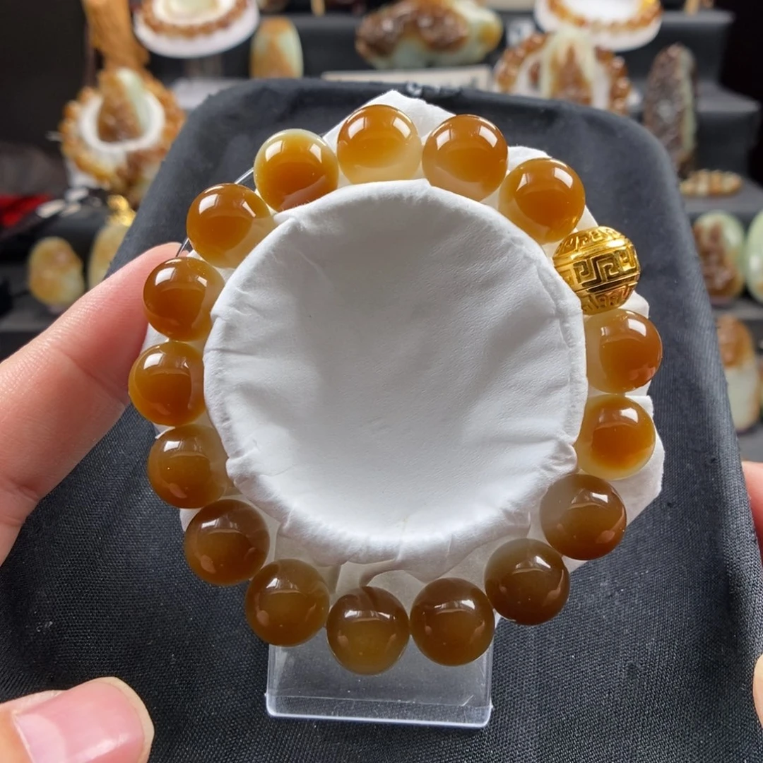 和田玉（糖玉）未镶嵌手链