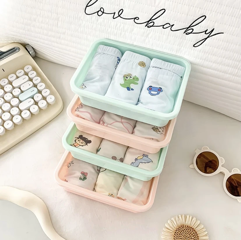 儿童内裤男女童纯棉四角平角内裤夏款纯棉透气无骨短裤卡通中大童