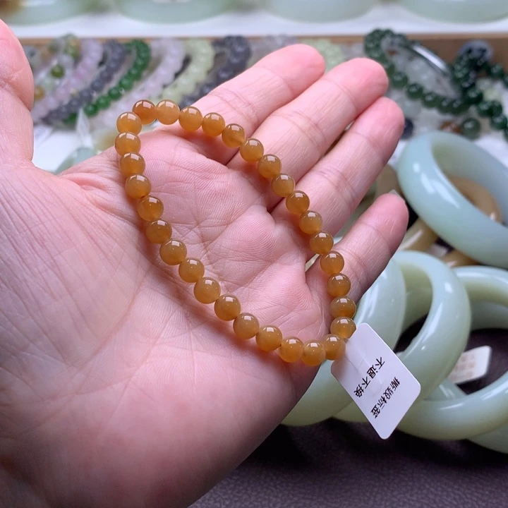 和田玉未镶嵌手链