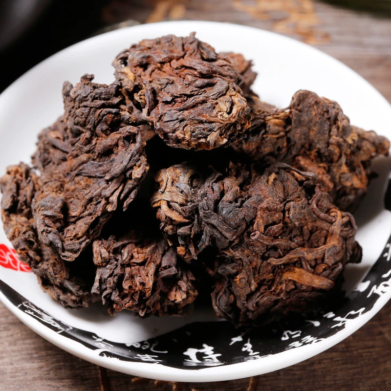 2025年《冰岛南迫+地界茶头》匠心制作//普洱熟茶 （散茶头）