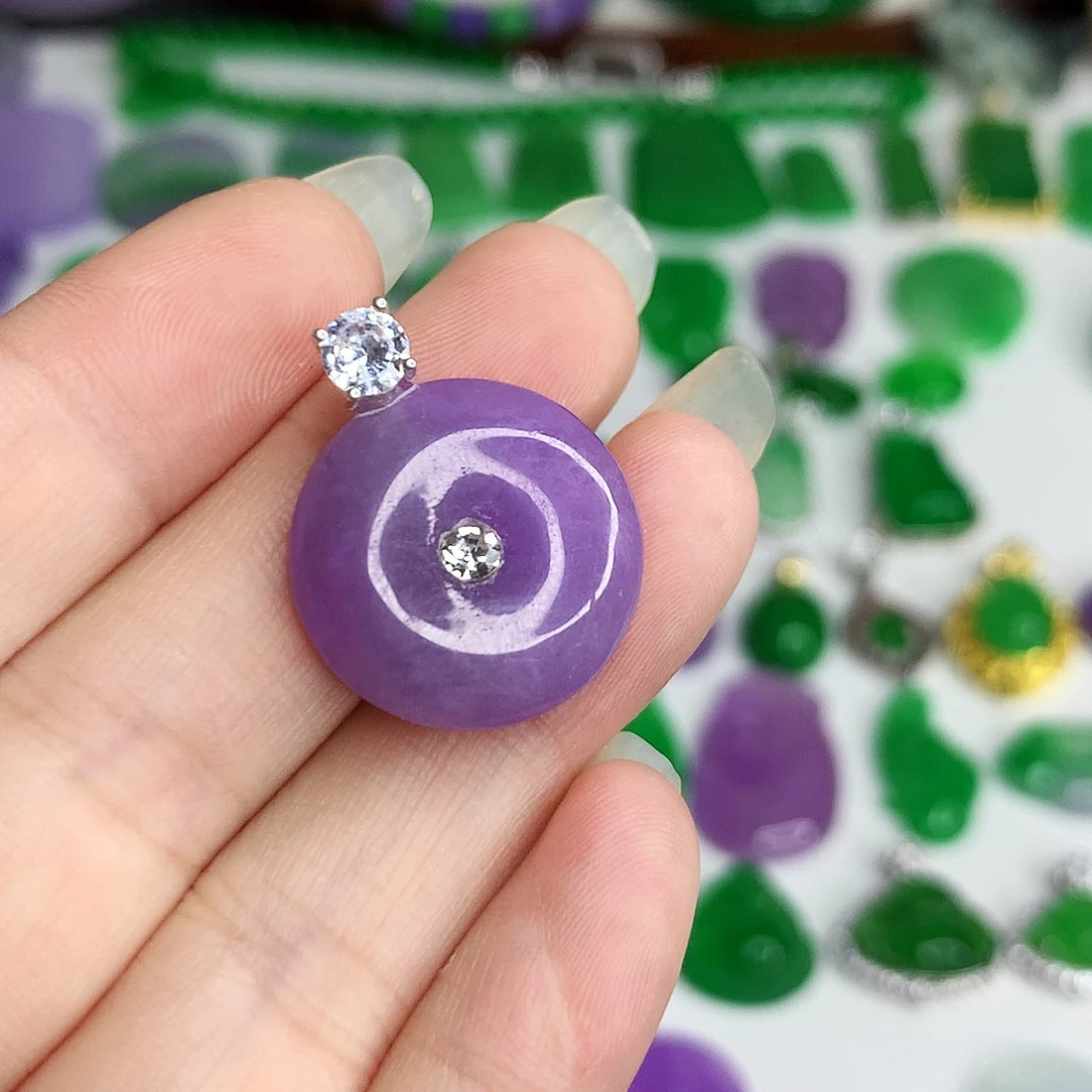 翡翠未镶嵌颈饰w*n非A631