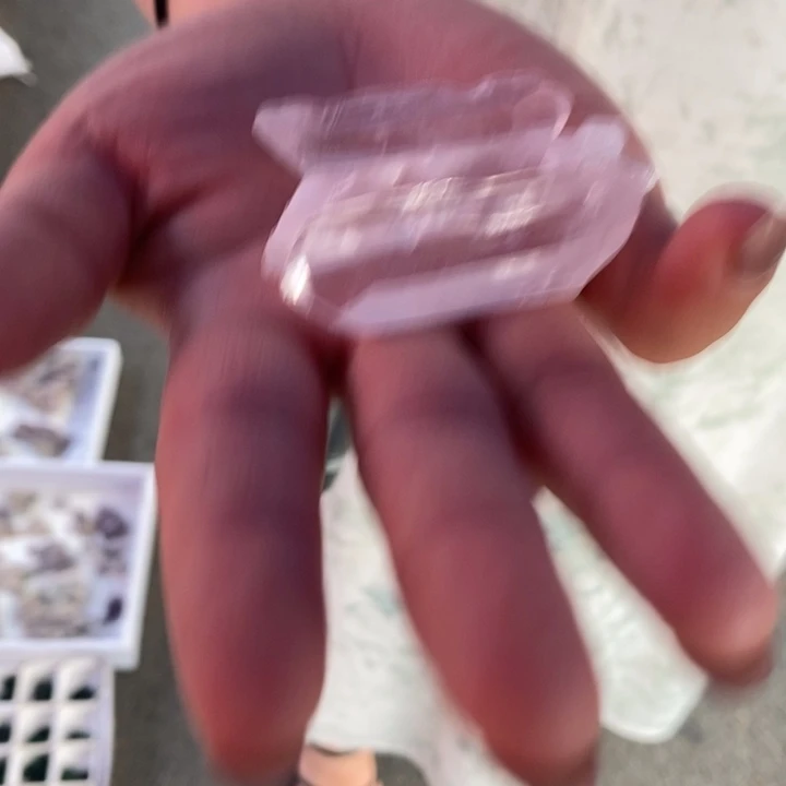 水晶珠宝半成品未镶嵌白水晶条（3）个装多样性发货40-50